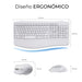 EAN 8436586743437 - SUBBLIM SUBKBC-DCOPW1 teclado Ratón incluido Hogar / Oficina RF Wireless + Bluetooth QWERTY Español Blanc imagen 4
