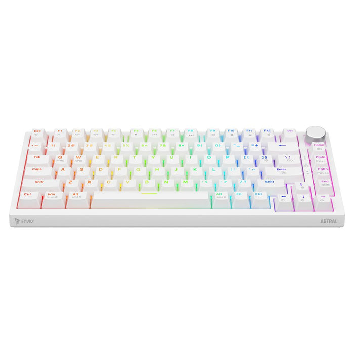 EAN 5905106070153 - Savio ASTRAL WHITE JADE teclado Juego USB QWERTY Internacional de EE.UU. Blanco imagen 3