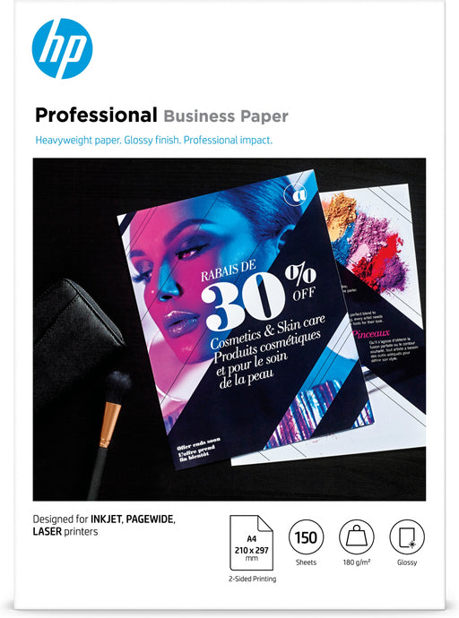 EAN 0192545168397 - HP Professional Multi-use Glossy FSC Papers 180 gsm-150 sht/A4/210 x 297 mm papel para impresora de inyec imagen 1