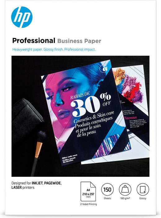 EAN 0192545168397 - HP Professional Multi-use Glossy FSC Papers 180 gsm-150 sht/A4/210 x 297 mm papel para impresora de inyec imagen 1