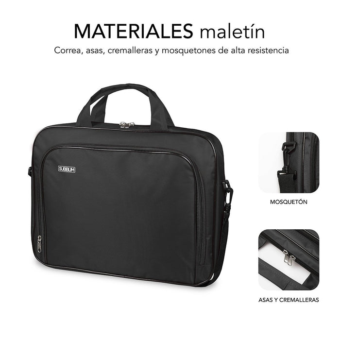 EAN 8436586741211 - SUBBLIM SUB-LB-1OLB001 maletines para portátil 31,8 cm (12.5") Maletín Toploader Negro imagen 3