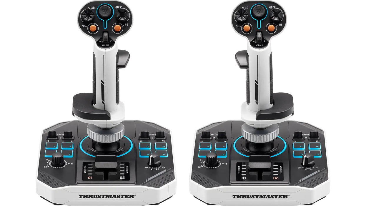 EAN 3362932916741 - Thrustmaster Sol-R 2 HOSAS Space Sim Duo Negro, Blanco USB Palanca de vuelo Analógico/Digital PC imagen 1