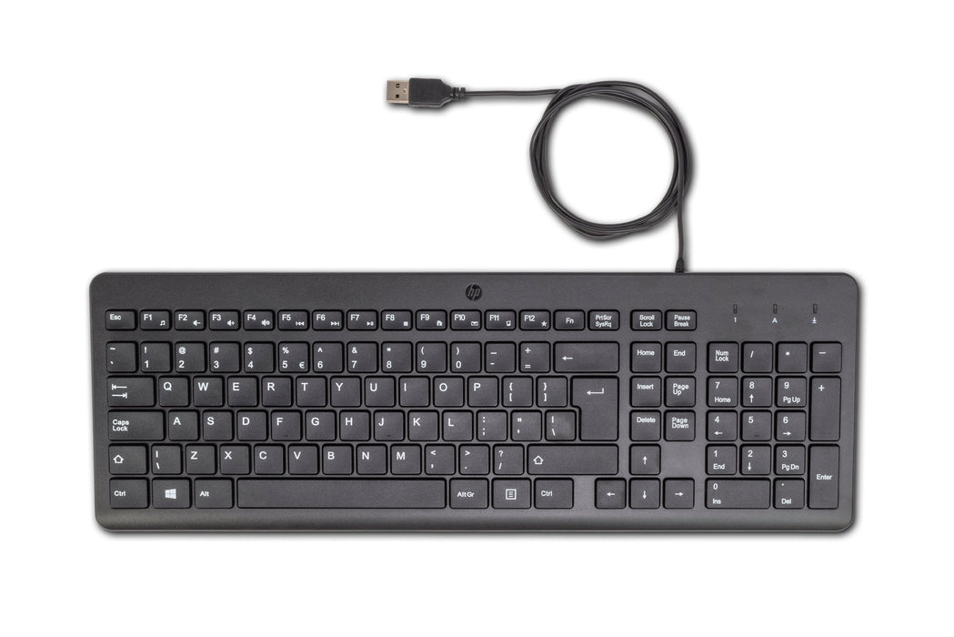 EAN 0196548244133 - HP 150 Wired Keyboard teclado Universal USB QWERTY Inglés Negro imagen 1