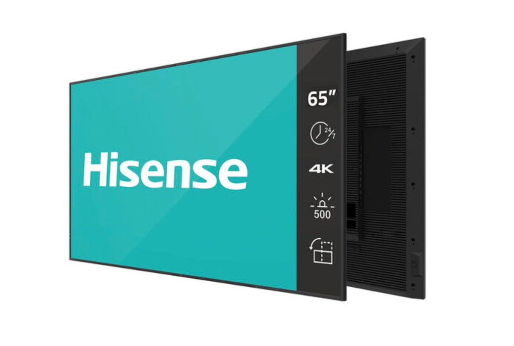 EAN 6973172944356 - Hisense 65DM66D pantalla de señalización 165,1 cm (65") LED Wifi 500 cd / m² 4K Ultra HD Negro Procesador imagen 1