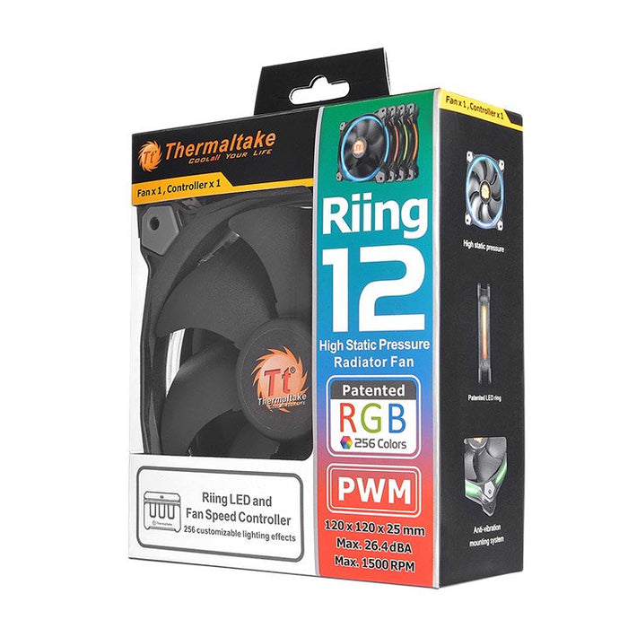 EAN 4717964402370 - Thermaltake Riing 12 Carcasa del ordenador Ventilador 12 cm Negro imagen 14