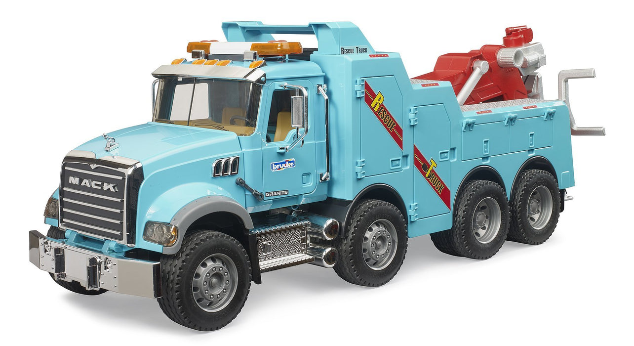 EAN 4001702028312 - BRUDER MACK Granite Recovery and Towing Truck imagen 1