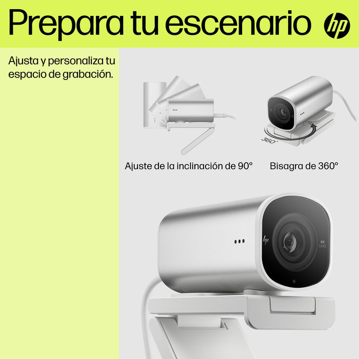 EAN 0196548527304 - HP 960 4K Streaming Webcam cámara web 8 MP 3840 x 2160 Pixeles USB Plata imagen 23