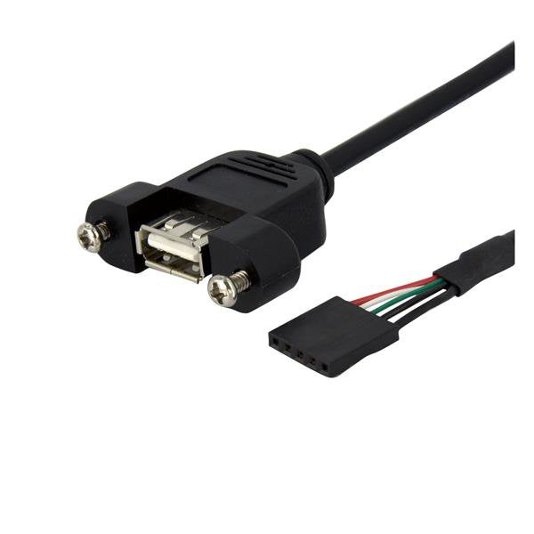 EAN 0065030852081 - StarTech.com USBPNLAFHD3 cable USB 0,9 m Negro imagen 1
