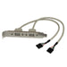 EAN 0065030778886 - StarTech.com USBPLATE cambiador de género para cable 2 x IDC 2 x USB A Plata imagen 1