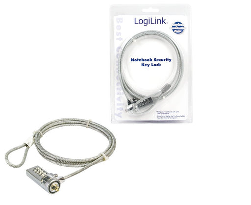 EAN 4260113565377 - LogiLink Notebook Security Lock w/ Combination cable antirrobo 1,5 m imagen 1