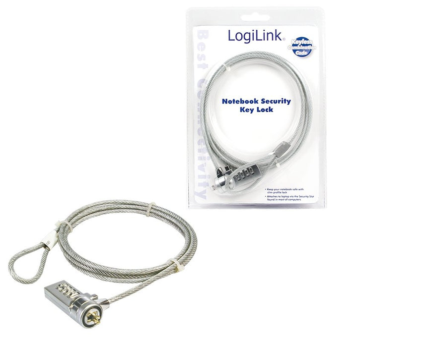 EAN 4260113565377 - LogiLink Notebook Security Lock w/ Combination cable antirrobo 1,5 m imagen 1