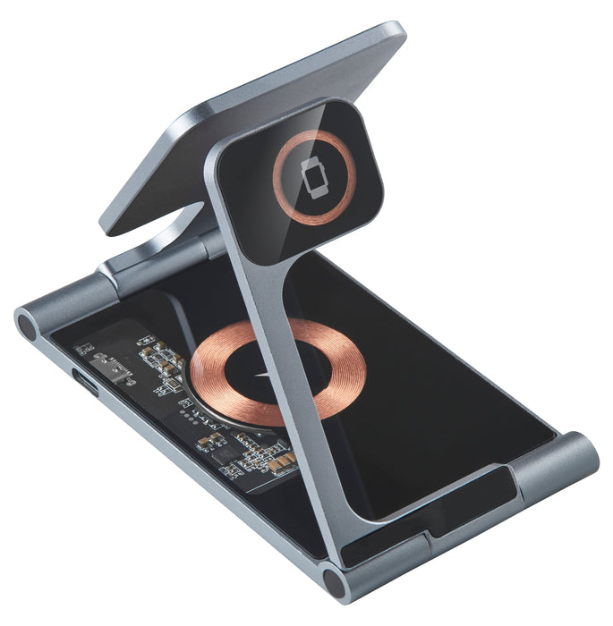 EAN 7333048065032 - Deltaco QI-1047 cargador de dispositivo móvil Auriculares, Smartphone, Reloj inteligente Negro, Gris USB  imagen 3