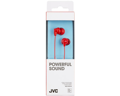 EAN 4975769445286 - JVC HA-FX10-R-E Auriculares Alámbrico Dentro de oído Música Rojo imagen 2