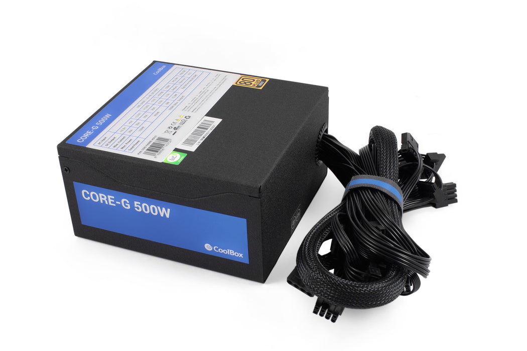 EAN 8436556143724 - CoolBox GM-500G unidad de fuente de alimentación 500 W 20+4 pin ATX ATX Negro imagen 2