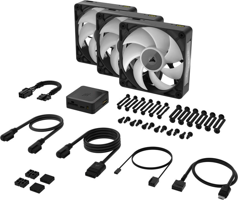 EAN 0840006682974 - Corsair iCUE LINK RX120 MAX RGB Carcasa del ordenador Ventilador 12 cm Negro 3 pieza(s) imagen 3