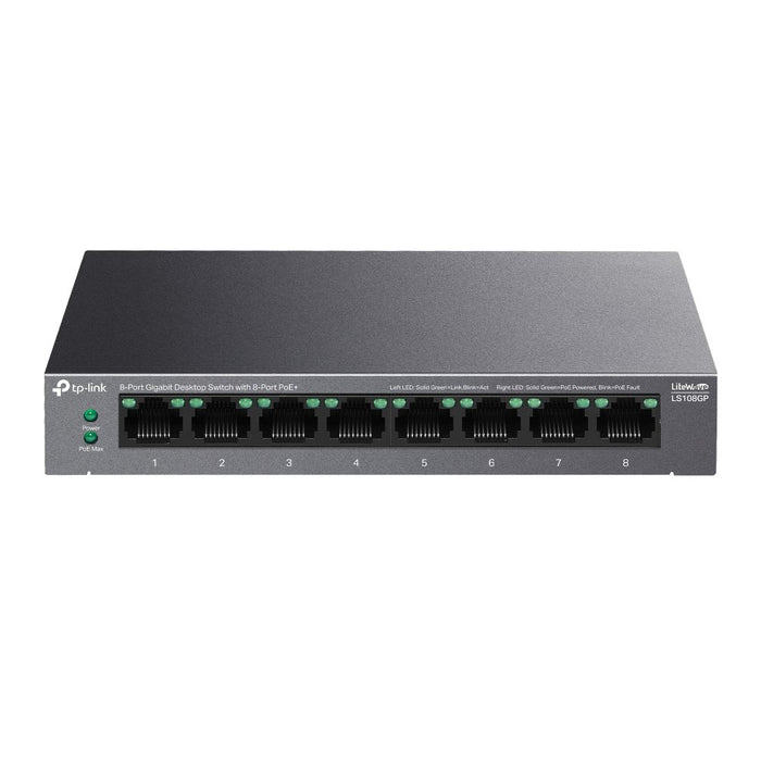 EAN 4895252505986 - TP-Link LiteWave LS108GP switch No administrado Gigabit Ethernet (10/100/1000) Energía sobre Ethernet (Po imagen 1