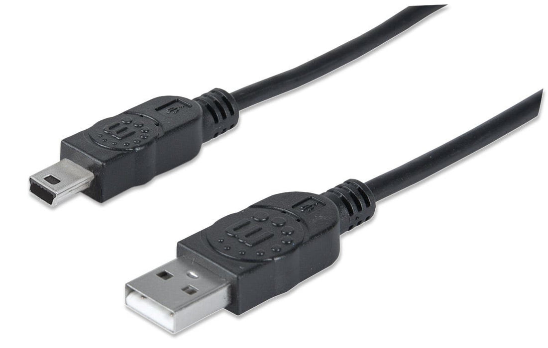 EAN 0766623333375 - Manhattan 333375 cable USB USB 2.0 1,8 m USB A Mini-USB B Negro imagen 1