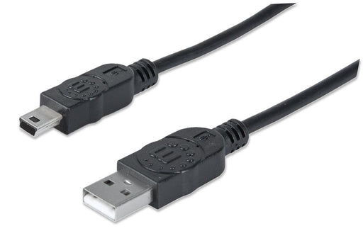 EAN 0766623333375 - Manhattan 333375 cable USB USB 2.0 1,8 m USB A Mini-USB B Negro imagen 1