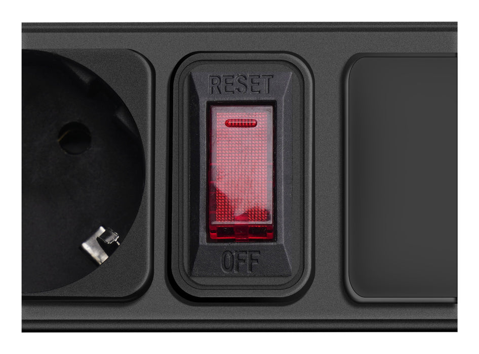 EAN 5901720130181 - Akyga AK-SP-06A limitador de tensión Negro 5 salidas AC 1,8 m imagen 3