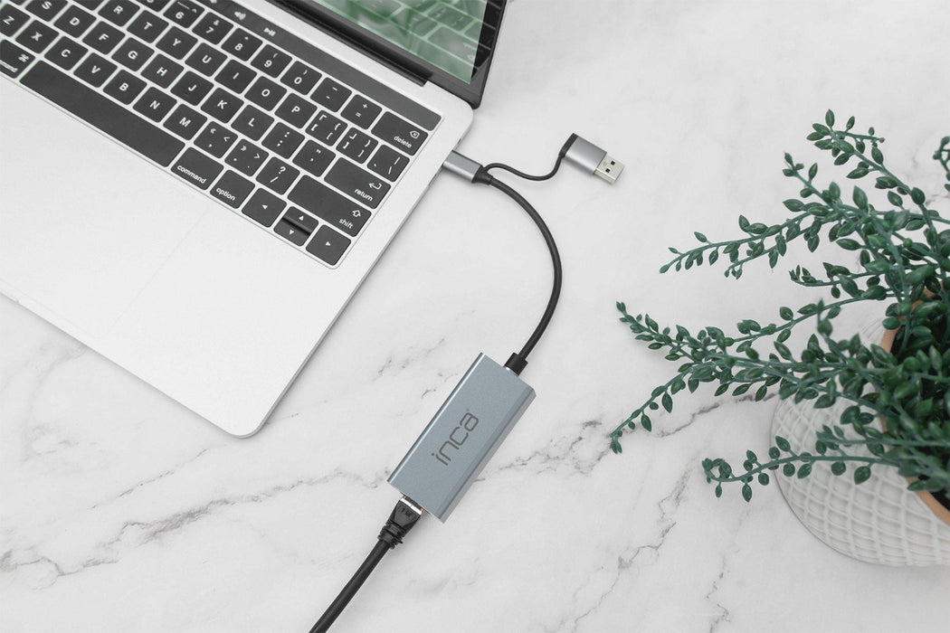 EAN 8681949016202 - Inca IUTP-01TX hub de interfaz USB 3.2 Gen 1 (3.1 Gen 1) Type-A + Type-C Azul imagen 4