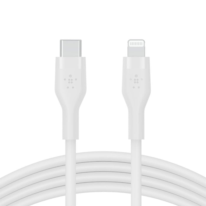 EAN 0745883832101 - Belkin Cbl Silicone USB-C LTG 3M blc Blanco imagen 3