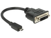 EAN 4043619655632 - DeLOCK 65563 adaptador de cable de vídeo 0,2 m DVI-D Micro-HDMI Negro imagen 1