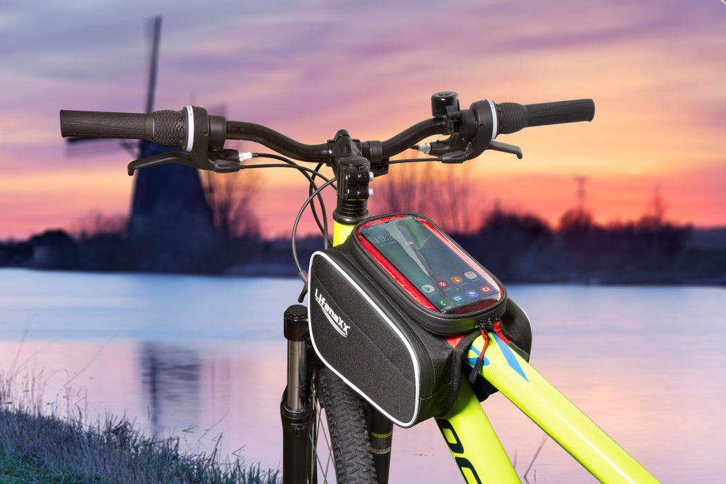 EAN 4260358128184 - Technaxx 4932 bolsa para bicicletas y cesta Montura Bolsa de bicicletas 3 L Negro, Rojo imagen 9