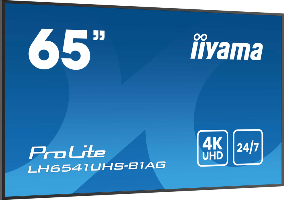 EAN 4948570124558 - iiyama LH6541UHS-B1AG pantalla de señalización 163,8 cm (64.5") LCD 500 cd / m² 4K Ultra HD Negro 24/7 imagen 3
