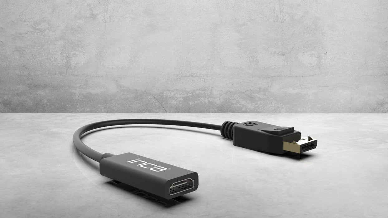 EAN 8697980470156 - Inca IDTH-07 adaptador de cable de vídeo 0,2 m DisplayPort HDMI tipo A (Estándar) Negro imagen 8