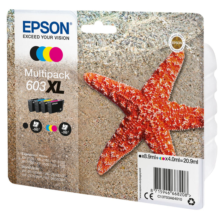 EAN 8715946668215 - Epson C13T03A64020 cartucho de tinta 1 pieza(s) Original Alto rendimiento (XL) Negro, Cian, Magenta, Amar imagen 2
