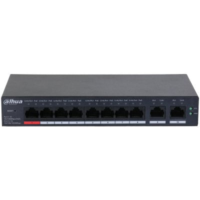 EAN 6923172571168 - Dahua Technology DH-CS4010-8ET-110 switch Gestionado L2 Fast Ethernet (10/100) Energía sobre Ethernet (Po imagen 2