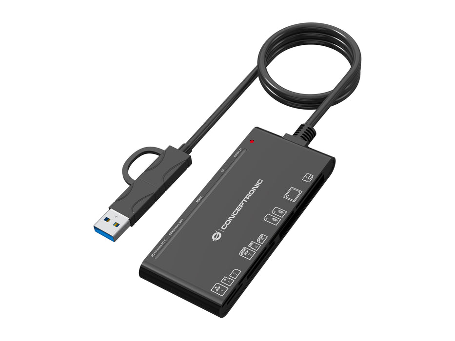 EAN 4015867241462 - Conceptronic BIAN10B lector de tarjeta USB 3.2 Gen 1 (3.1 Gen 1) Type-A/Type-C Negro imagen 2