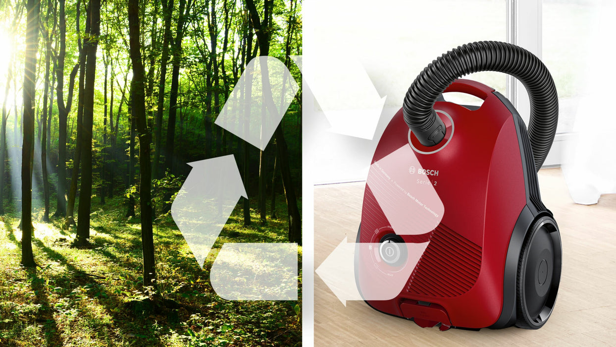 EAN 4242005310951 - Bosch Serie 2 BGBS2RD1 aspiradora 3,5 L Aspiradora cilíndrica Secar 600 W Bolsa para el polvo imagen 3