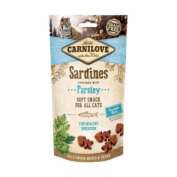 EAN 8595602527236 - CARNILOVE Sardine with Parsley alimento seco para gatos 50 g Adulto Pescados imagen 1