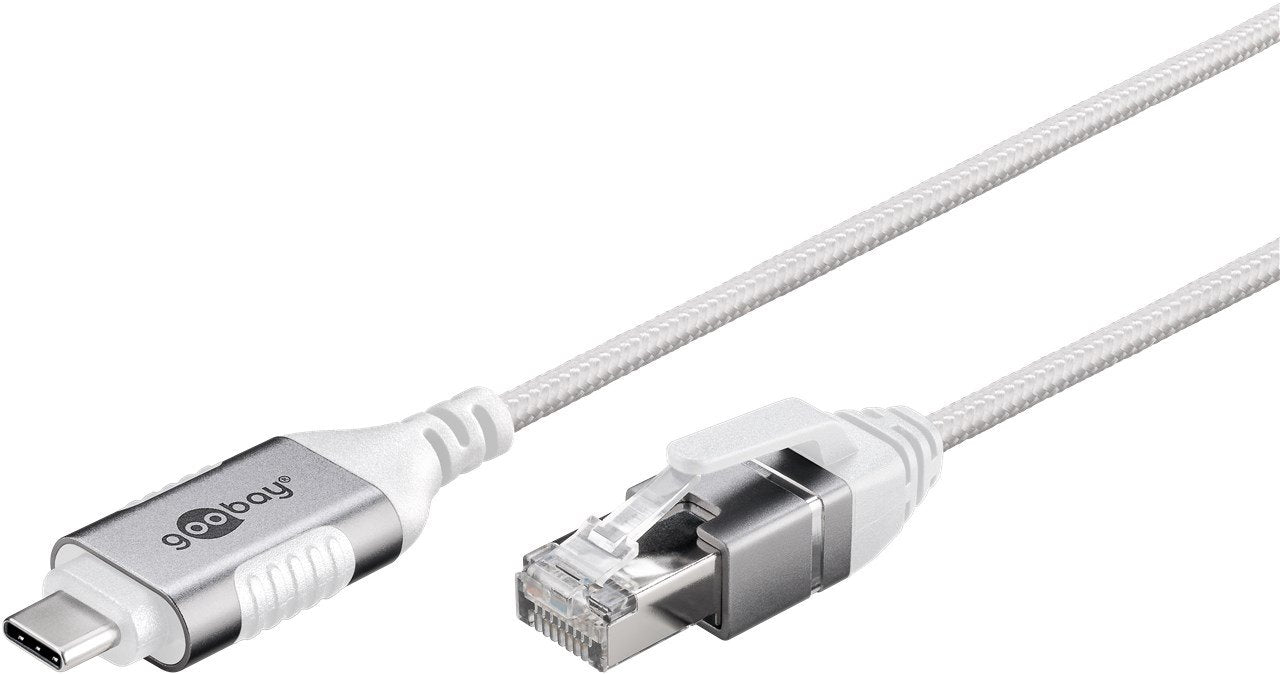 EAN 4040849743887 - Goobay 74388 cambiador de género para cable USB 3.1 type A RJ45 Blanco imagen 3