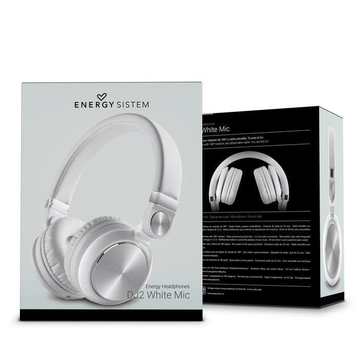 EAN 8432426426737 - Energy Sistem DJ2 Auriculares Alámbrico Diadema Llamadas/Música Blanco imagen 5