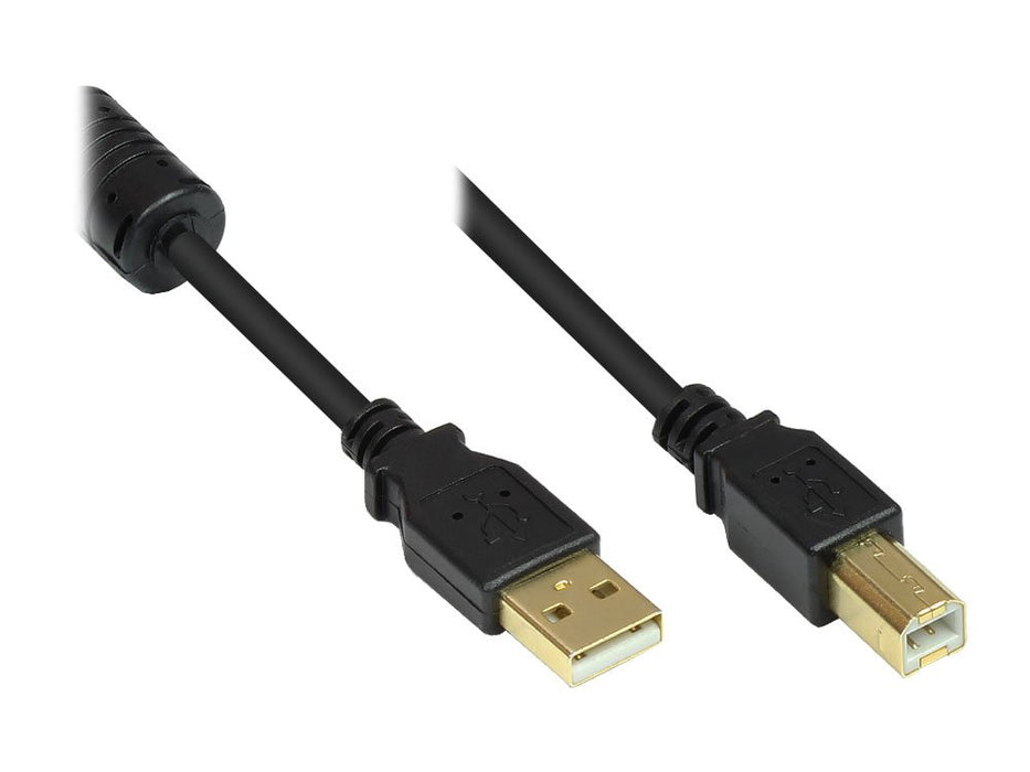 EAN 4014619817344 - Alcasa GC-M0081 cable USB USB 2.0 2 m USB A USB B Negro imagen 1