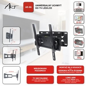 EAN 5902115407932 - ART RAMT AR-86 soporte para TV imagen 10