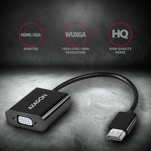 EAN 8595247904409 - Axagon RVH-VGAN adaptador de cable de vídeo 0,15 m HDMI tipo A (Estándar) VGA (D-Sub) Negro imagen 2