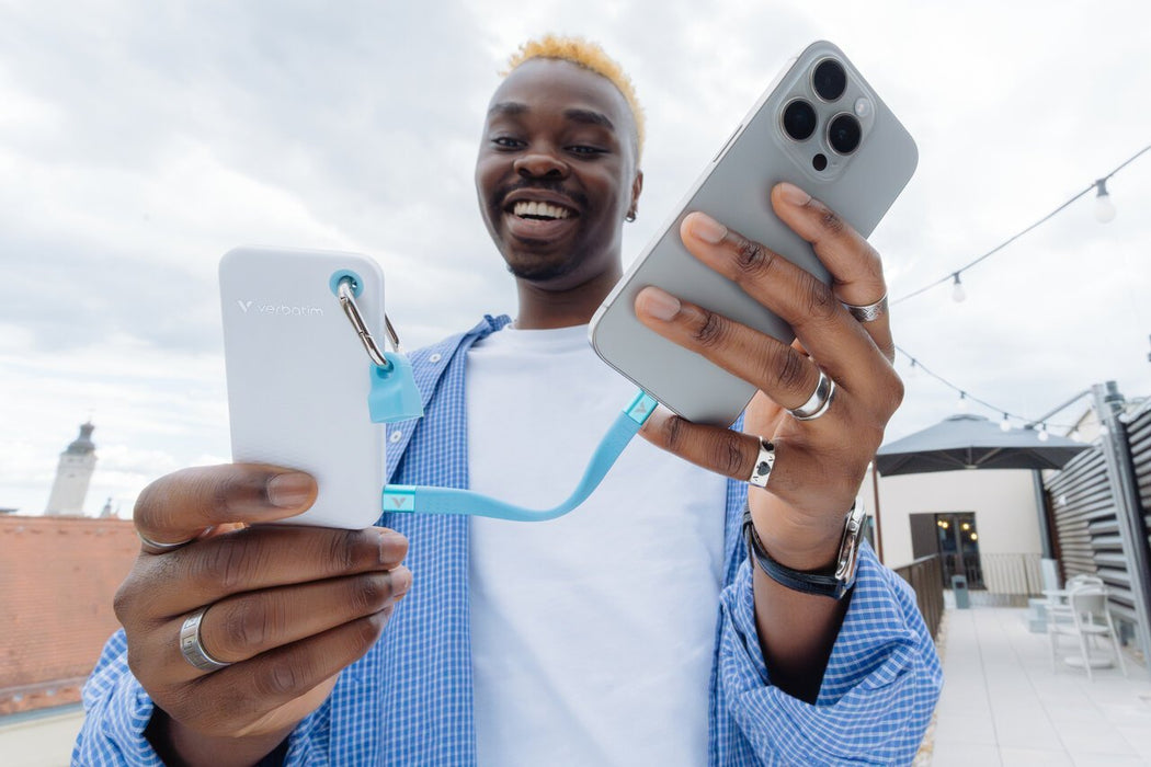 EAN 23942323204 - Verbatim Pocket SSD 1 TB USB Tipo C 3.2 Gen 2 (3.1 Gen 2) Azul, Blanco imagen 4