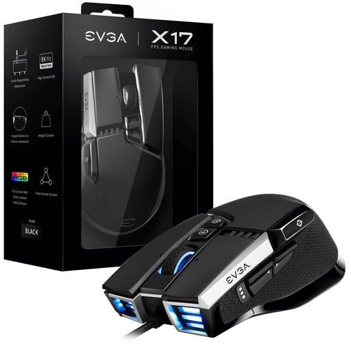 EAN 4250812439482 - EVGA X17 ratón Juego Ambidextro USB tipo A Óptico 16000 DPI imagen 1