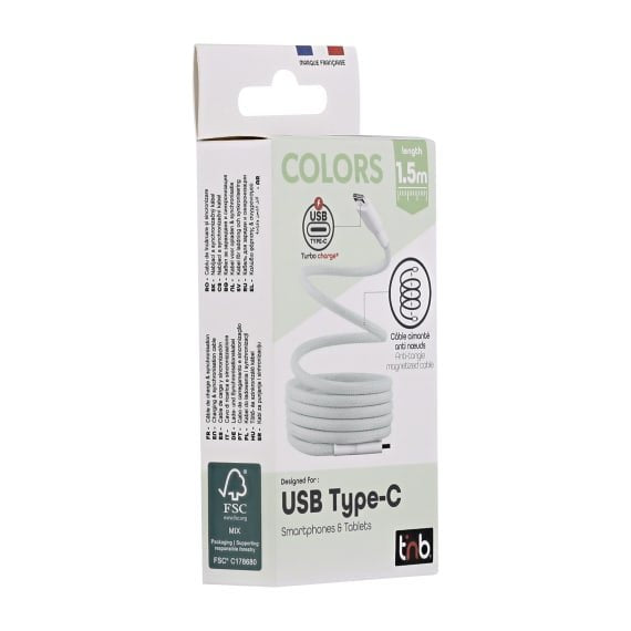 EAN 3303170118245 - T'nB TCPDMAGGR cable USB 1,5 m USB C Verde imagen 3
