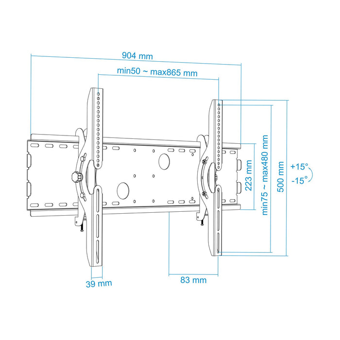 EAN 8433281006713 - TooQ LP4970T-B soporte para TV 177,8 cm (70")imagen 7)