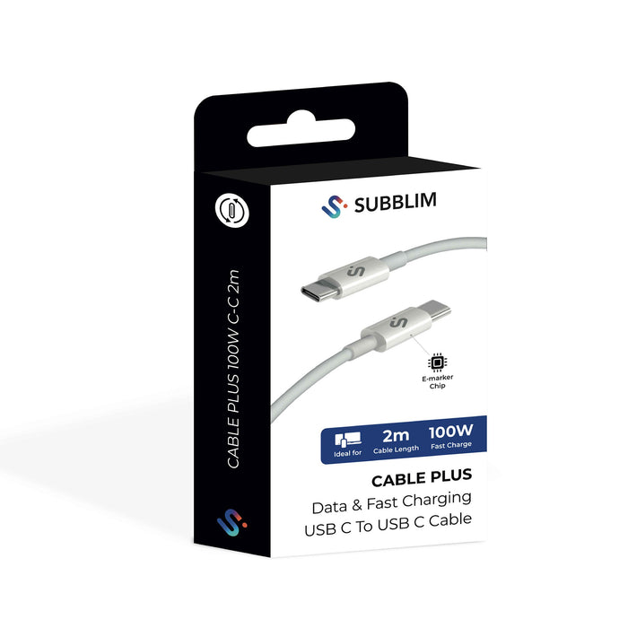 EAN 8436586743604 - SUBBLIM SUBCAB-C10011 cable USB USB 2.0 USB C Blanco imagen 6