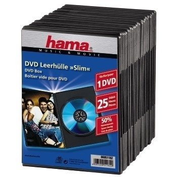 EAN 4007249511829 - Hama DVD Slim Box 25, Black 1 discos Negro imagen 1