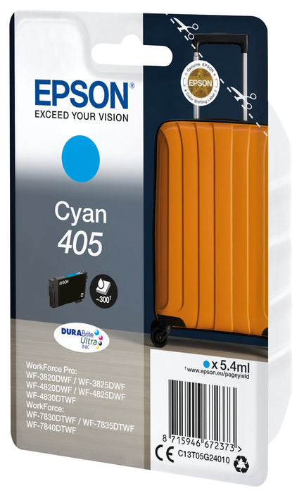 EAN 8715946672373 - Epson Cyan 405 DURABrite Ultra Ink cartucho de tinta 1 pieza(s) Original Rendimiento estándar Cian imagen 2
