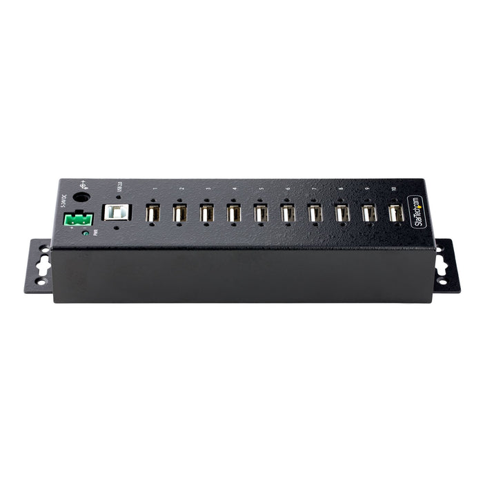 EAN 0065030894616 - StarTech.com USB210AIND-USB-A-HUB hub de interfaz USB 2.0 Type-B 480 Mbit/s Negro imagen 3