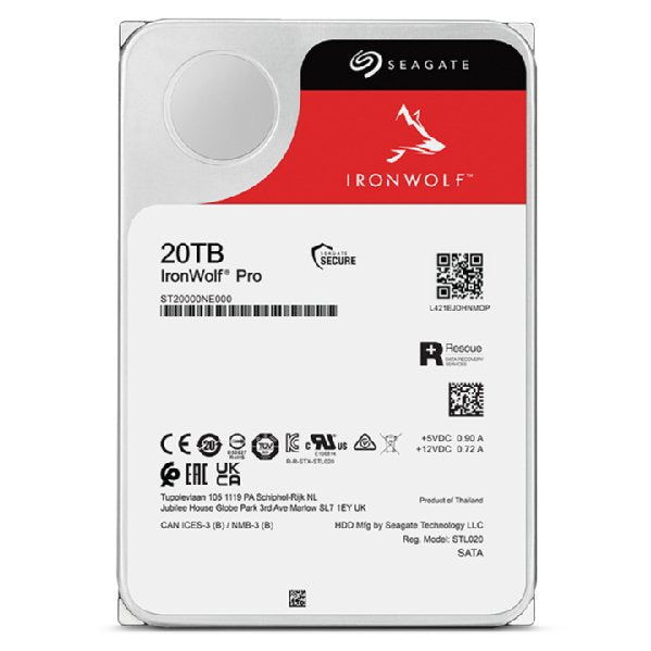 EAN 8719706432276 - Seagate IronWolf Pro ST20000NT001 disco duro interno 20 TB 7200 RPM 256 MB 3.5" imagen 4