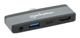 EAN 0766623190404 - Manhattan 190404 base para portátil y replicador de puertos Alámbrico USB 3.2 Gen 2 (3.1 Gen 2) Type-C Gr imagen 4
