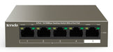 EAN 6932849431452 - Tenda TEF1105-4-63W switch No administrado Fast Ethernet (10/100) Energía sobre Ethernet (PoE) Montaje en imagen 1